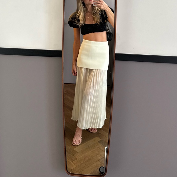 Zara mixed pleat knit skirt sz S - Picture 5 of 5